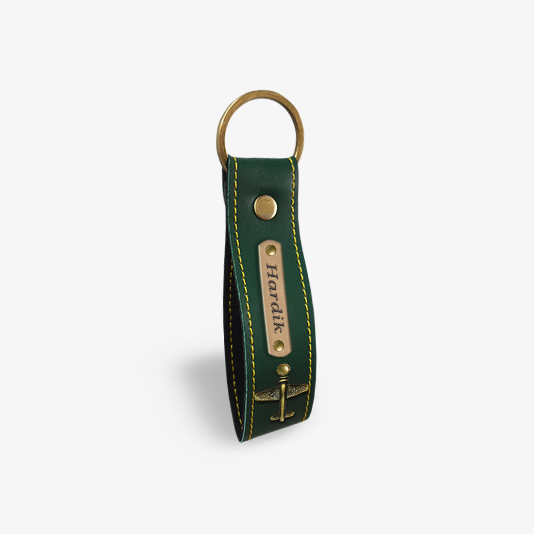 PERSONALISED KEYCHAIN - OLIVE