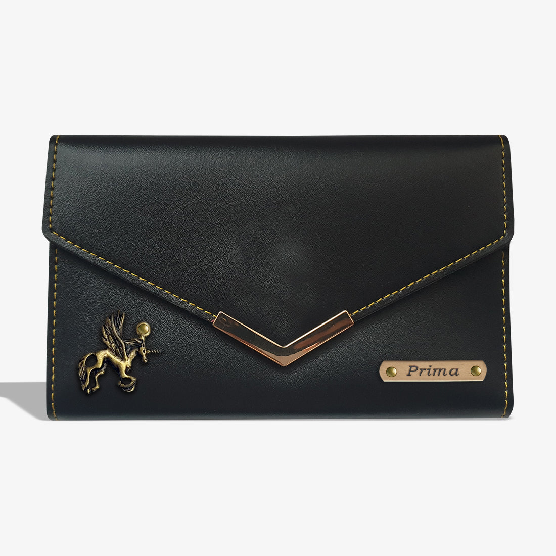 EXCLUSIVE PERSONALIZED WOMEN'S WALLET - BLACK