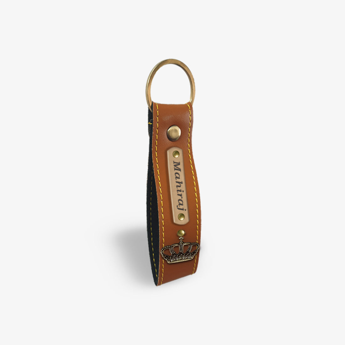 PERSONALISED KEYCHAIN - TAN