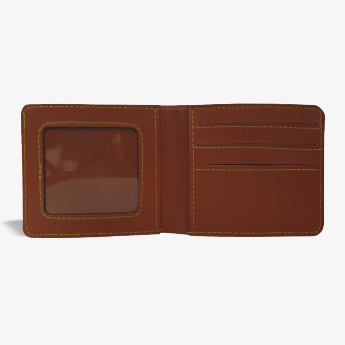 PERSONALISED MENS WALLET WITH CHARM - TAN
