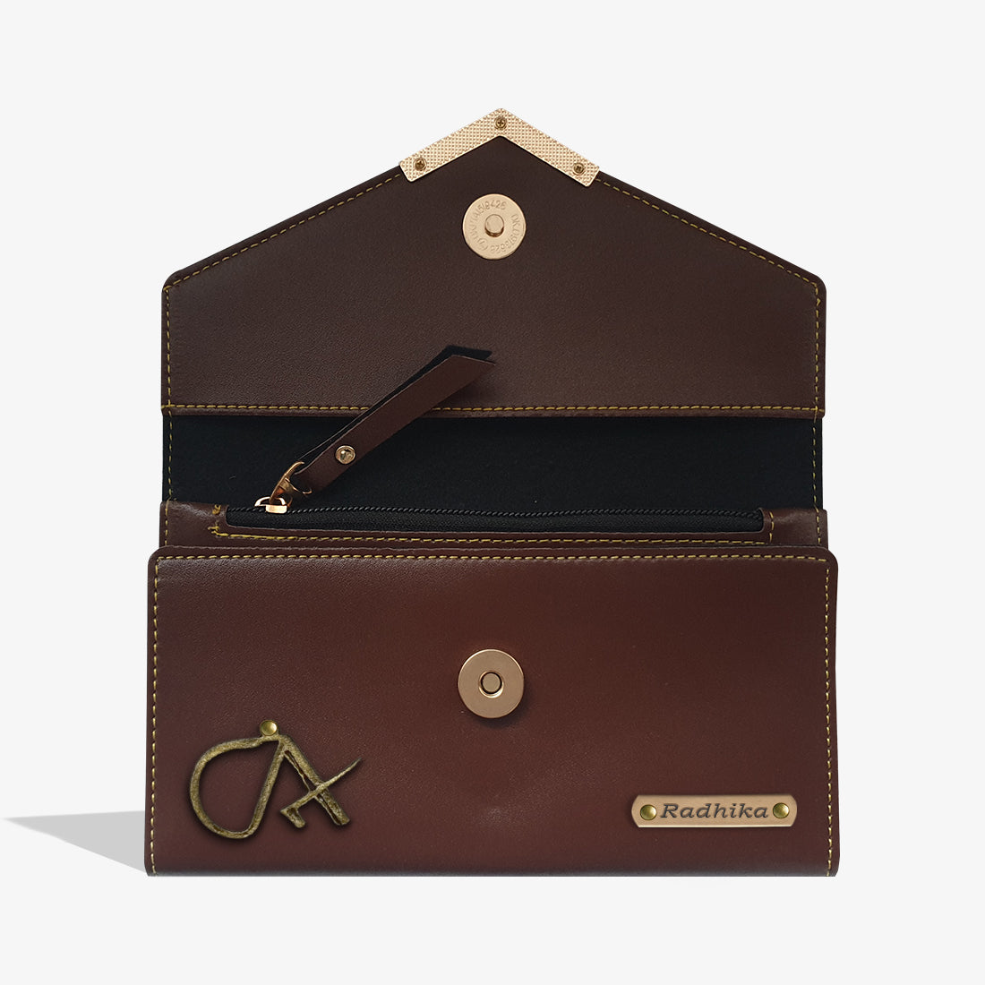 EXCLUSIVE PERSONALIZED WOMEN'S WALLET - BROWN