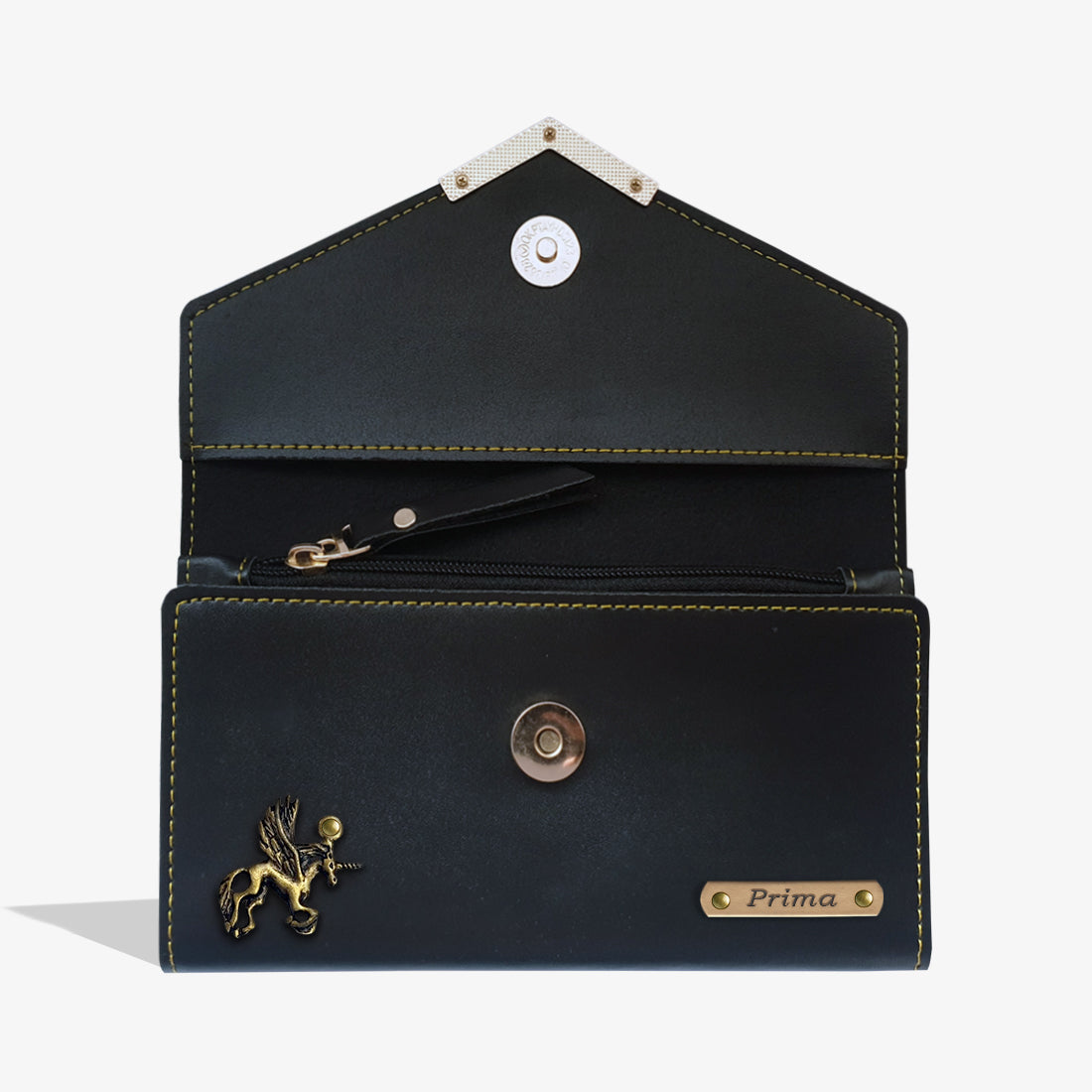 EXCLUSIVE PERSONALIZED WOMEN'S WALLET - BLACK