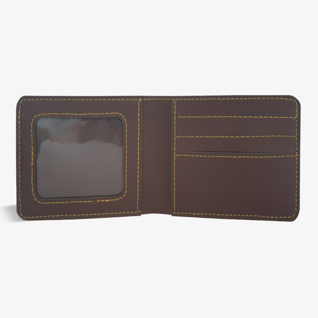 PERSONALISED MENS WALLET WITH CHARM - BROWN