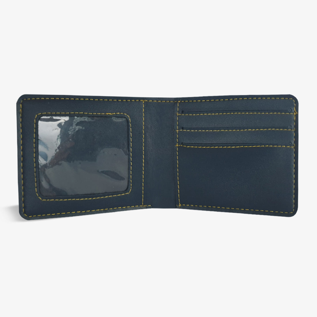 PERSONALISED MENS WALLET WITH CHARM - BLUE