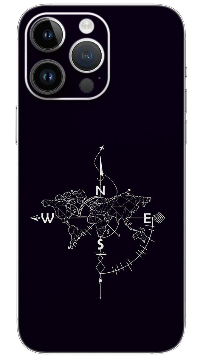 THE WORLD MAP Mobile Skin Wrap - ABS0100