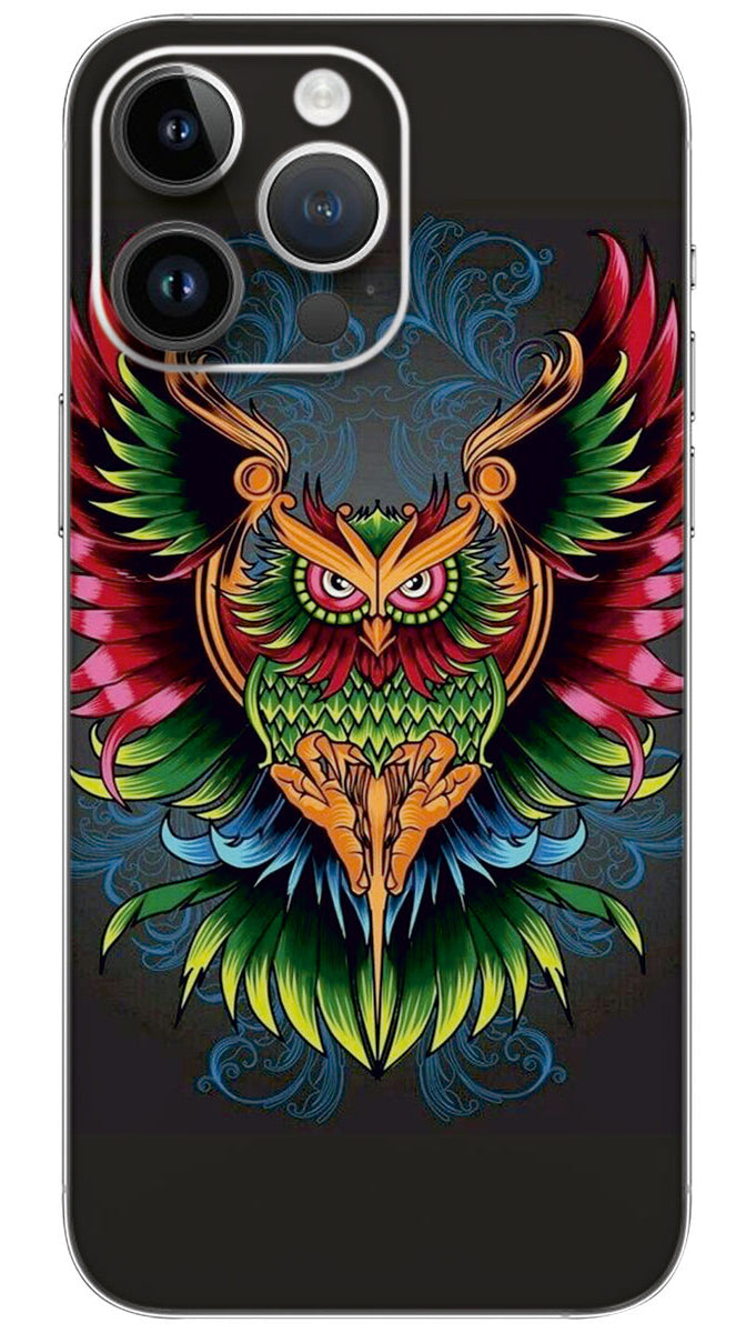 Colorfull owl Mobile Skin Wrap - ANI0039