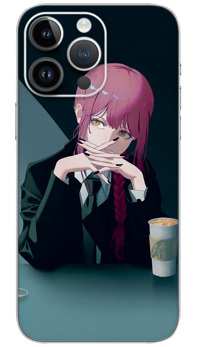 Makima anime Mobile Skin Wrap - ANIME0035
