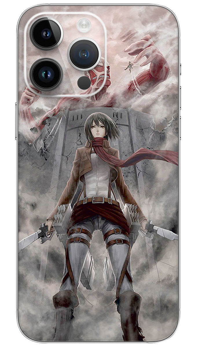 Mikasa ackerman anime Mobile Skin Wrap - ANIME0198