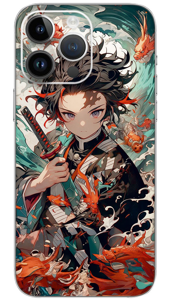 Tanjiro Kamado anime Mobile Skin Wrap - ANIME0247