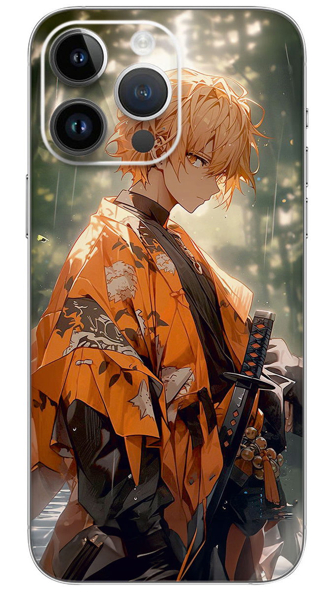 Zenitsu Agatsuma anime Mobile Skin Wrap - ANIME0249
