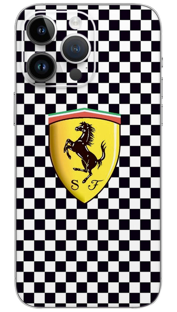 Scuderia Ferrari Pit Crew Analog Black Mobile Skin Wrap - BR0049