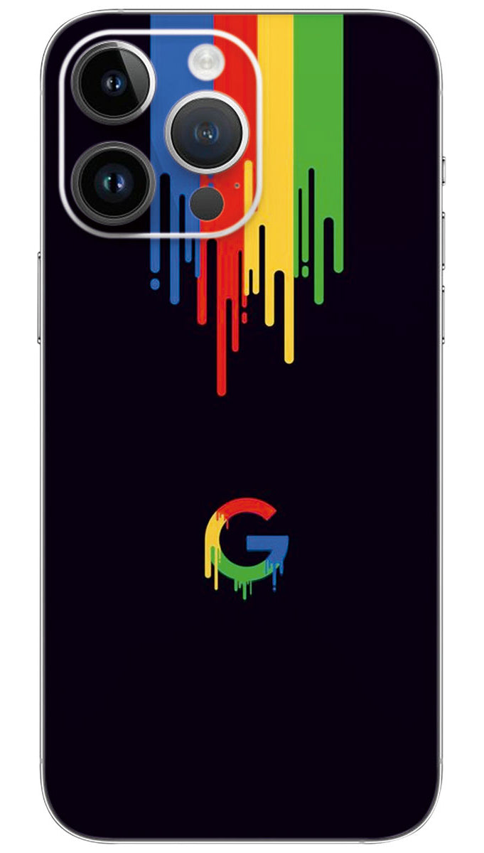 Google logo pixel design Mobile Skin Wrap - BR0070
