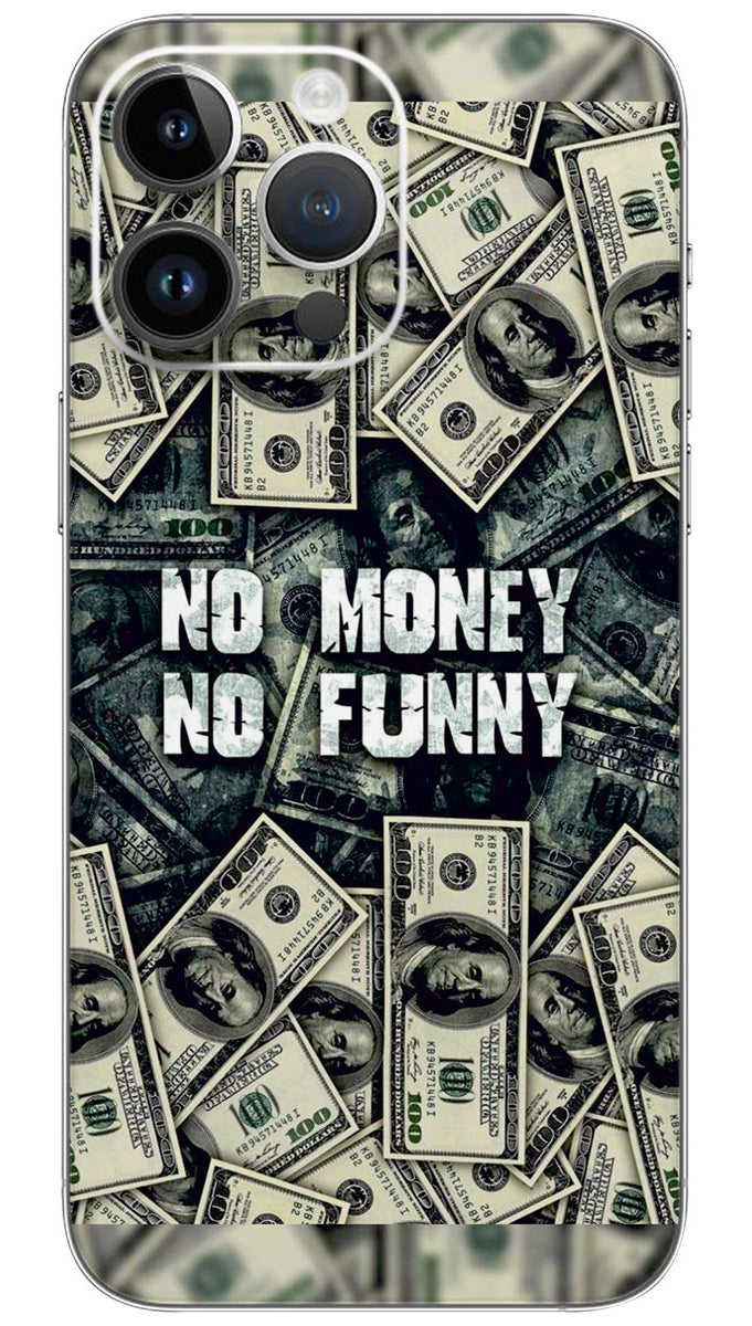 NO MONEY NO FUNNY Mobile Skin Wrap - DOL0003