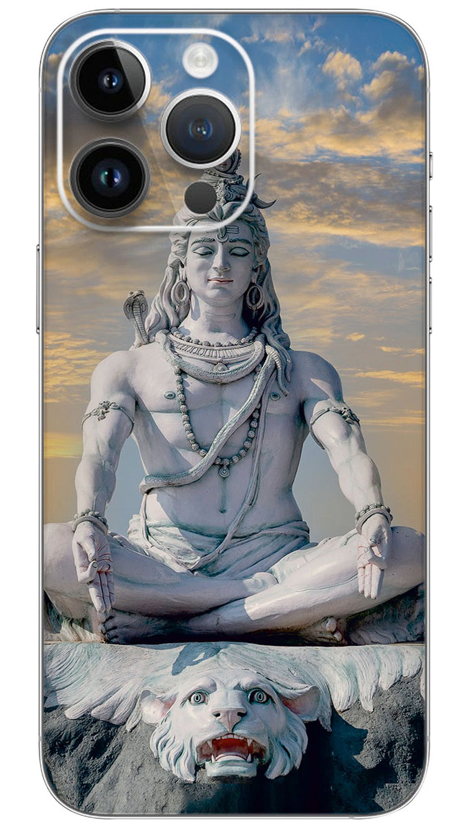 LORD SHANKR MEDITATION ON HIMALAYA Mobile Skin Wrap - GOD0680