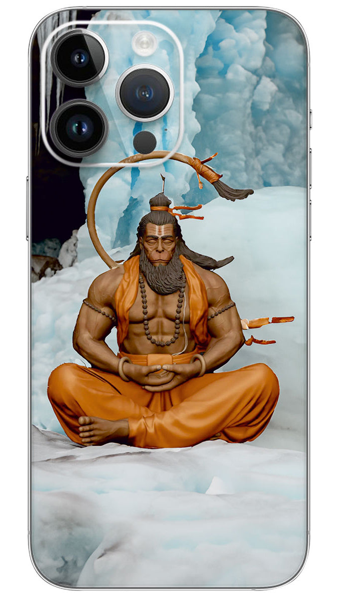 LORD HANUMANJI MEDITION Mobile Skin Wrap - GOD0754
