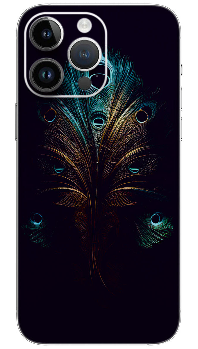 Krishna's Feather Divine SymboL Mobile Skin Wrap - GOD0879