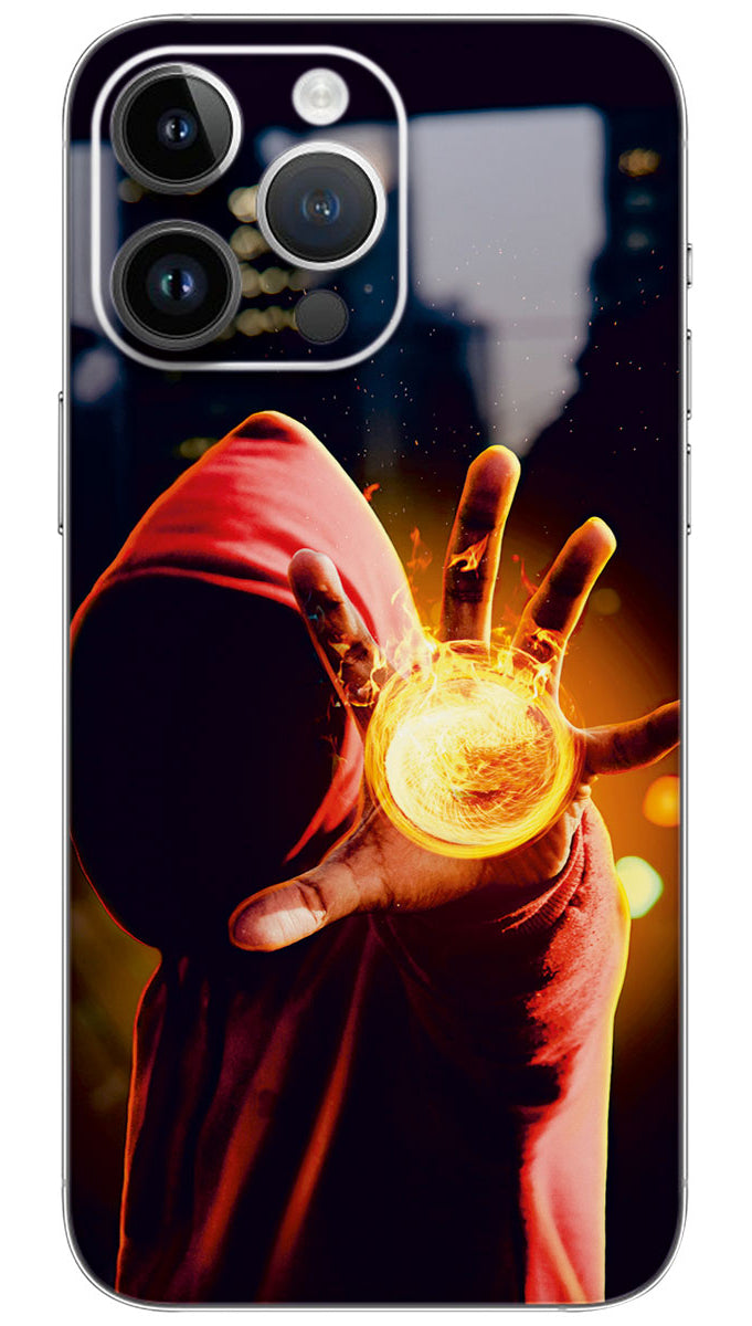 A hacker in abstract Mobile Skin Wrap - HOLL0105