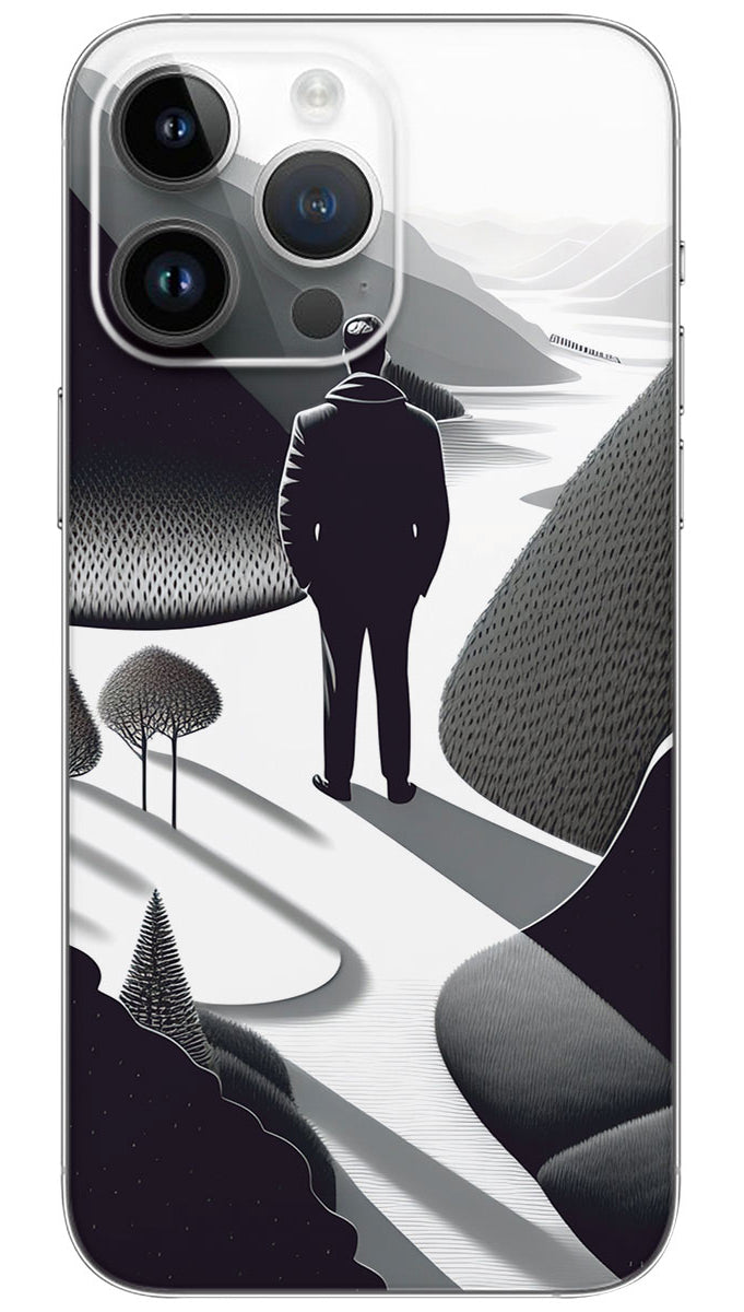 A ALONE MAN Mobile Skin Wrap - HOLL0181