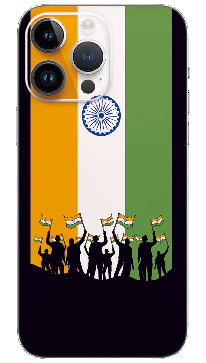 Happy India Republic Day Mobile Skin Wrap - IND0003