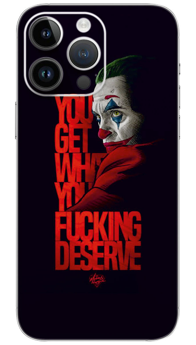 JOKER QUOTE Mobile Skin Wrap - JOK0019