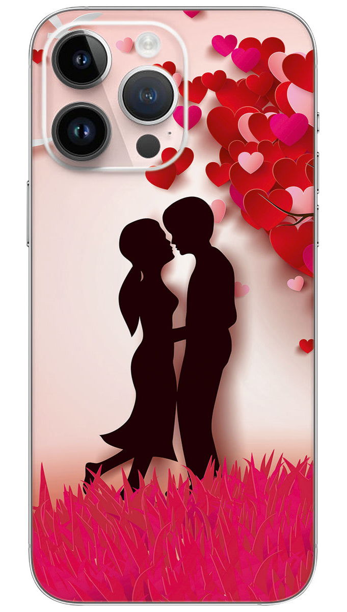 COUPLE ANIMATED LOVE Mobile Skin Wrap - LOVE0012