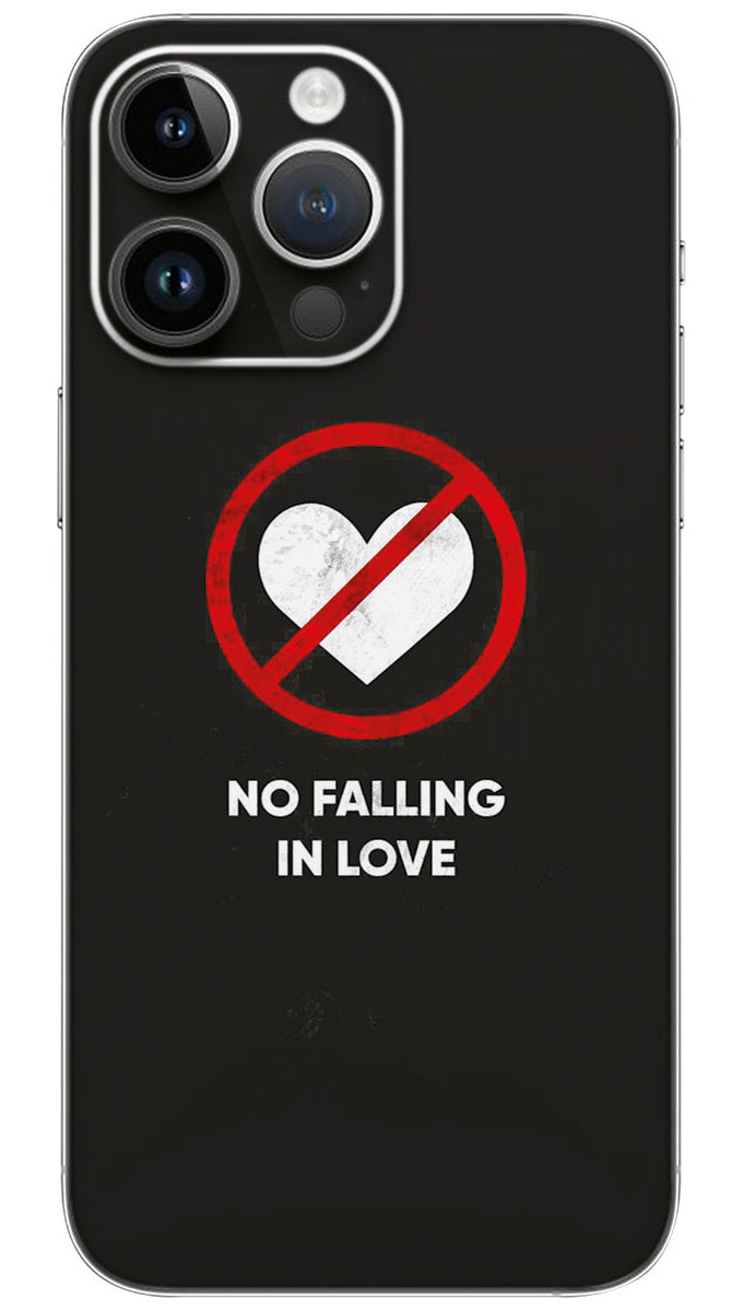 NO FALLING NO LOVE Mobile Skin Wrap - LOVE0076