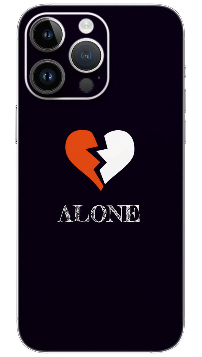 BROKEN HEART ALONE Mobile Skin Wrap - LOVE0127