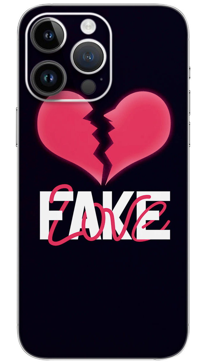FAKE LOVE BROKEN HEART Mobile Skin Wrap - LOVE0131