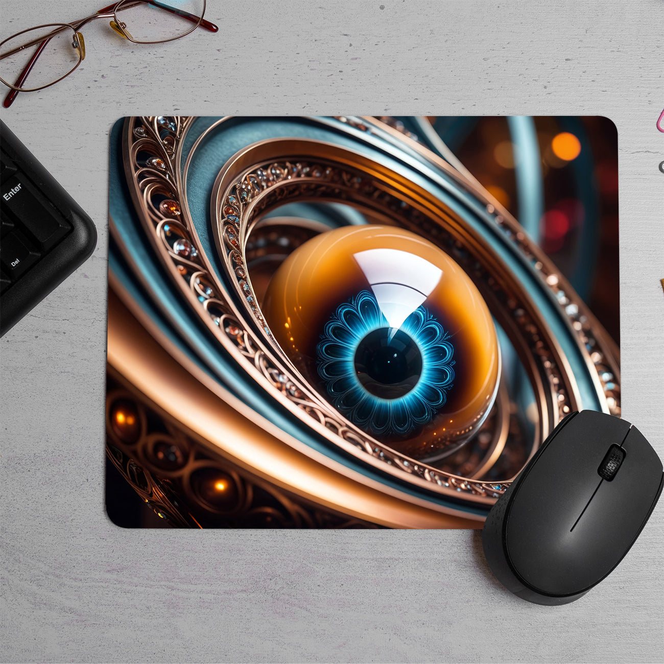 Science Fiction Eye Art Printed Mouse Pad (DESIGN-102)