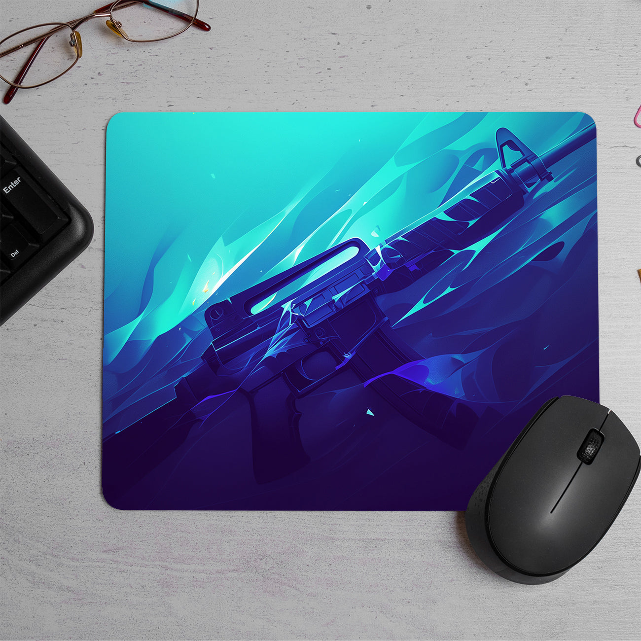 M4A1 Hunter gun Printed Mouse Pad (DESIGN-168)
