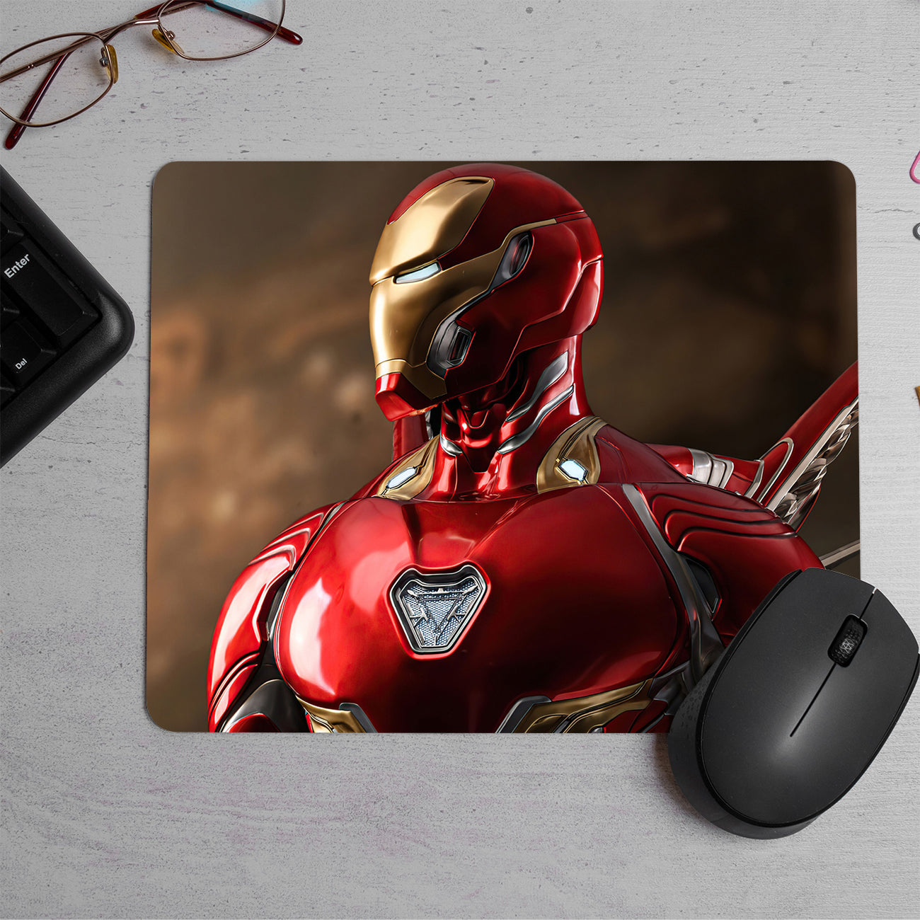 Iron man Printed Mouse Pad (DESIGN-187)