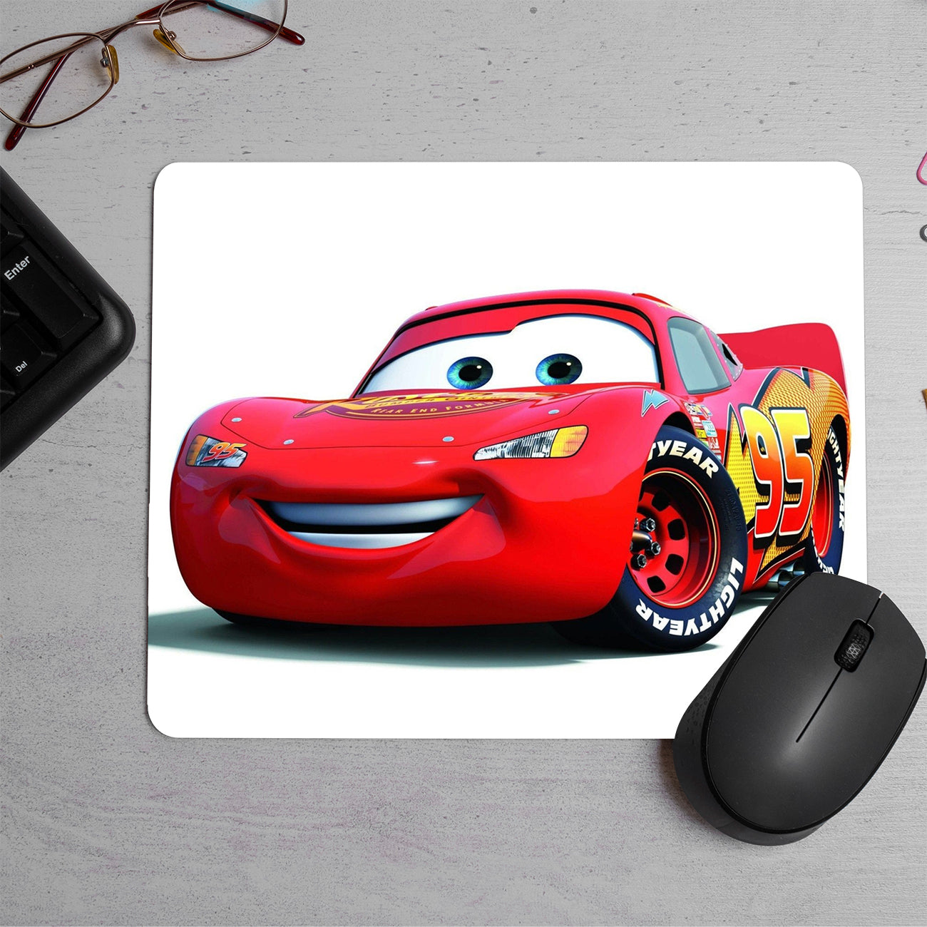 Generic 3D McQueen Printed Mouse Pad (DESIGN-199)