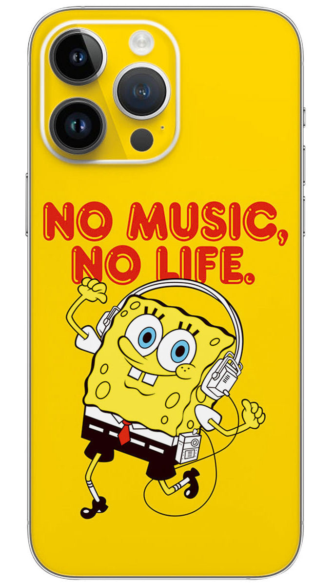 NO MUSIC NO LIFE. Mobile Skin Wrap - MUS0007
