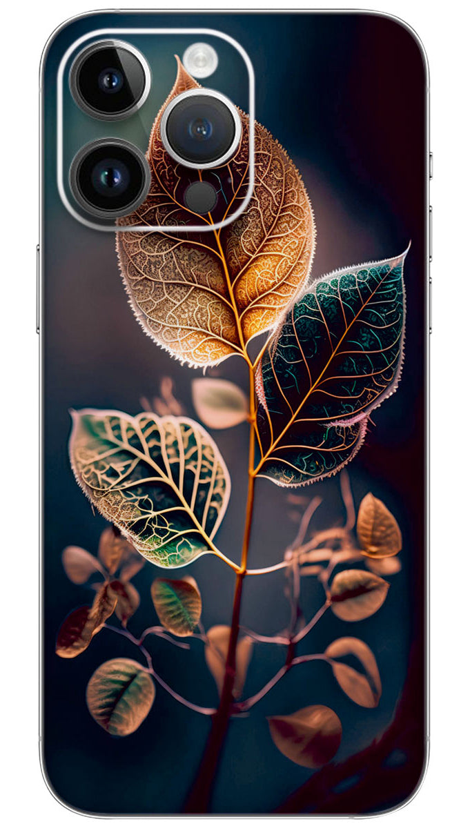 NOUMAN GORAYA BROWN LEAF NUTURE Mobile Skin Wrap - NATU0052