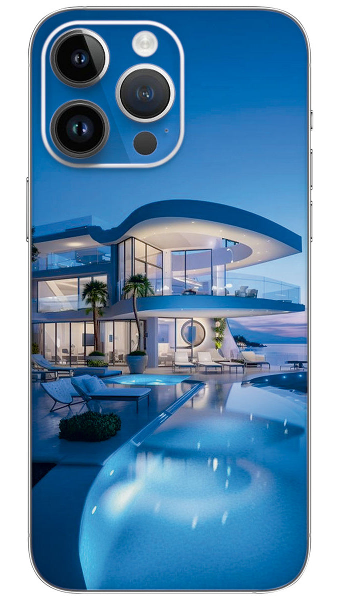 Modern minimalist round and curved Mobile Skin Wrap - NATU0073