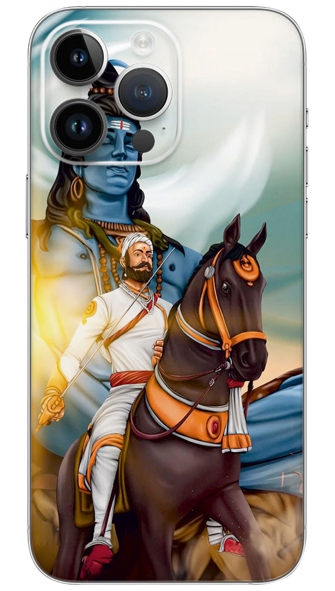 mahadev with shivaji maharaj Mobile Skin Wrap - NH0014