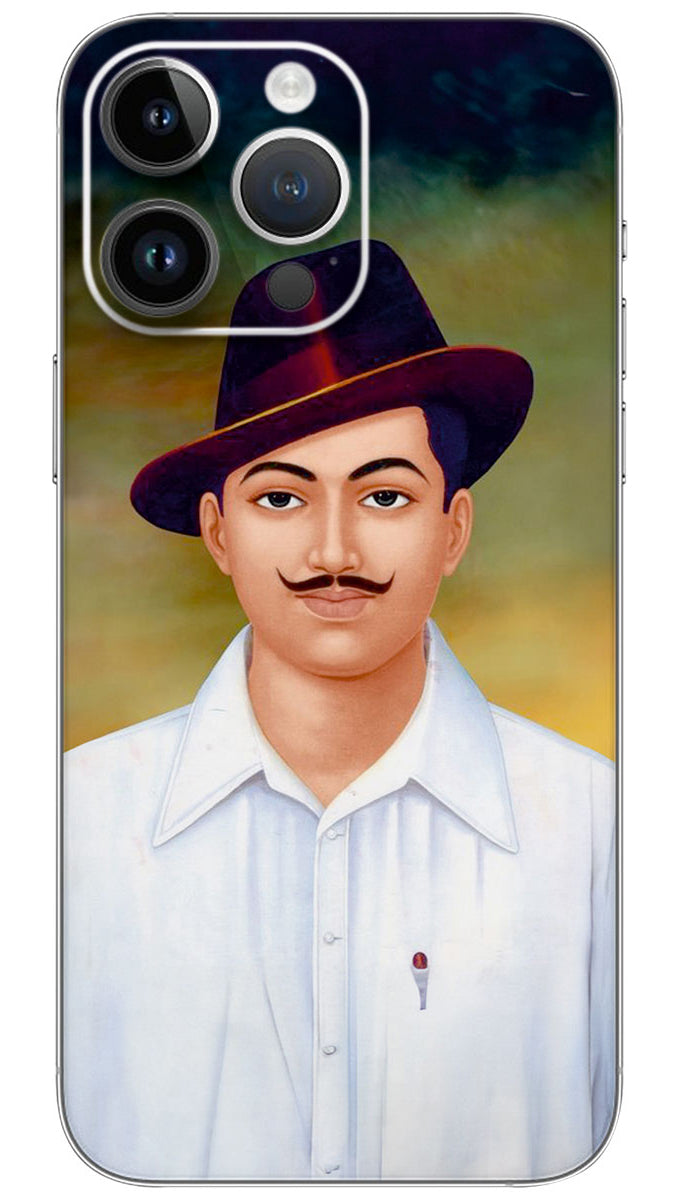 Freedom fighter veer bhagat singh Mobile Skin Wrap - NH0025
