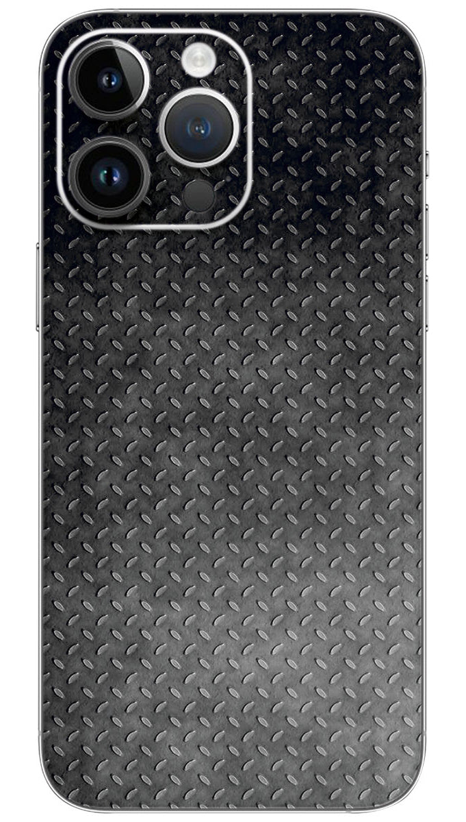 Black Metal Steel Texture Mobile Skin Wrap - PATTC0052