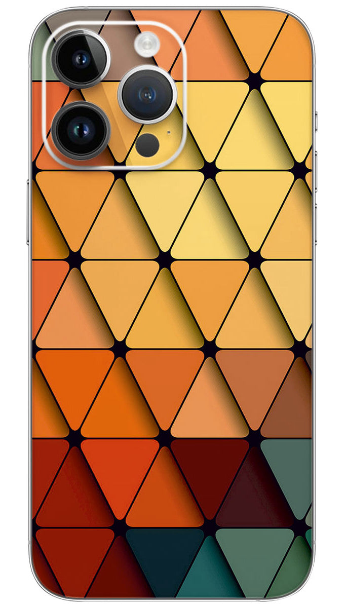 Color Swatch Triangles Mobile Skin Wrap - PATTC0064