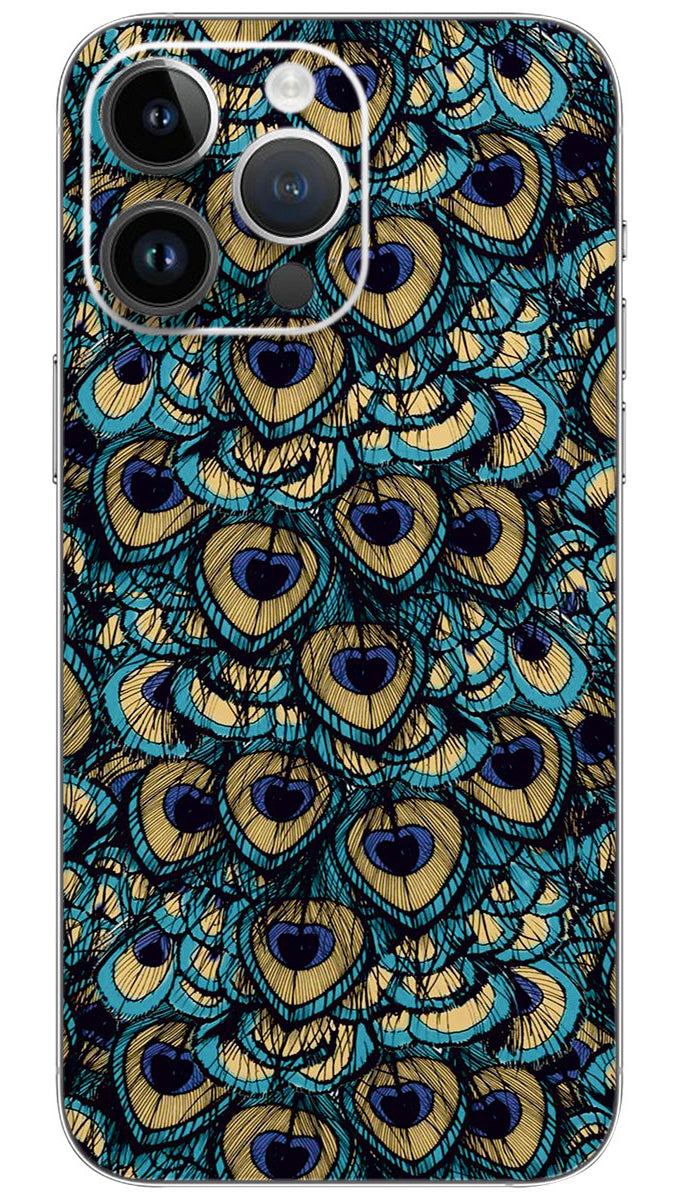 Peacock feather pattern Mobile Skin Wrap - PATTC0196