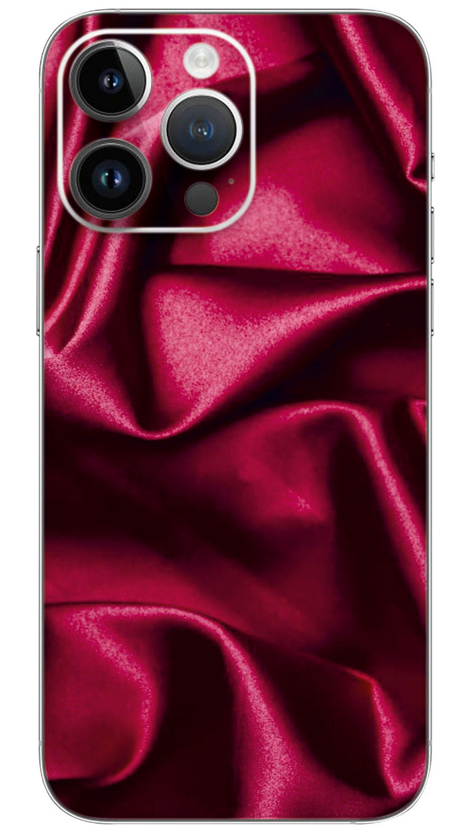 Burgundy silk pattern Mobile Skin Wrap - PATTF0015