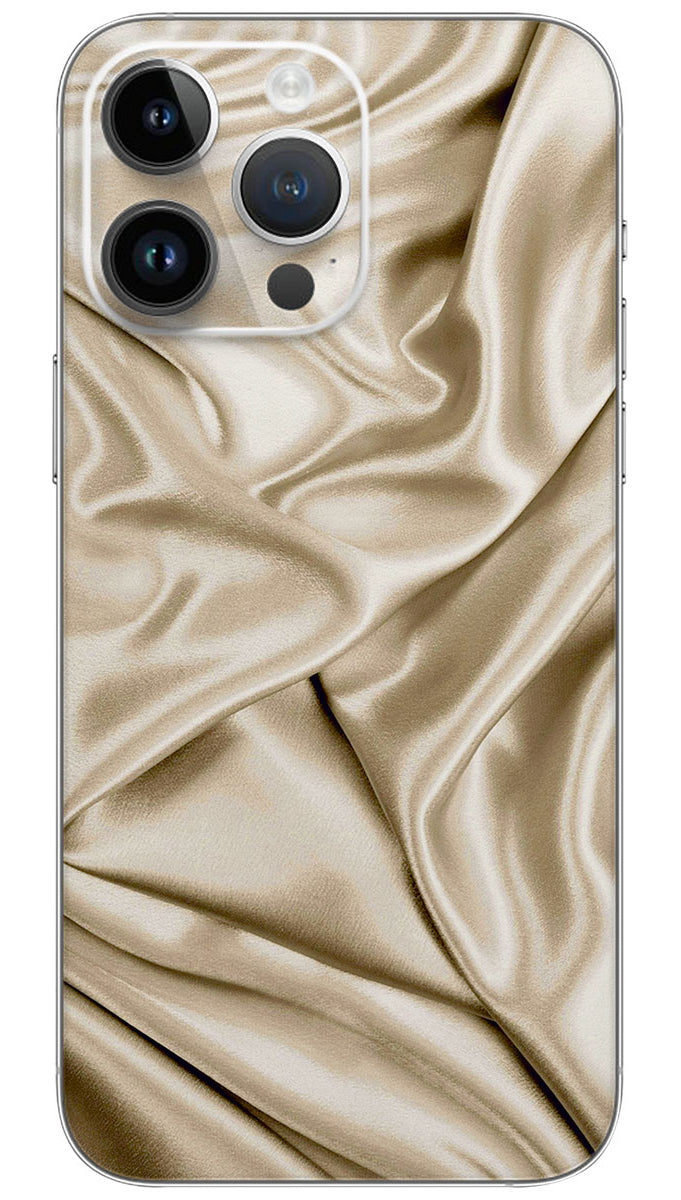 Silk fabric off white color pattern Mobile Skin Wrap - PATTF0018