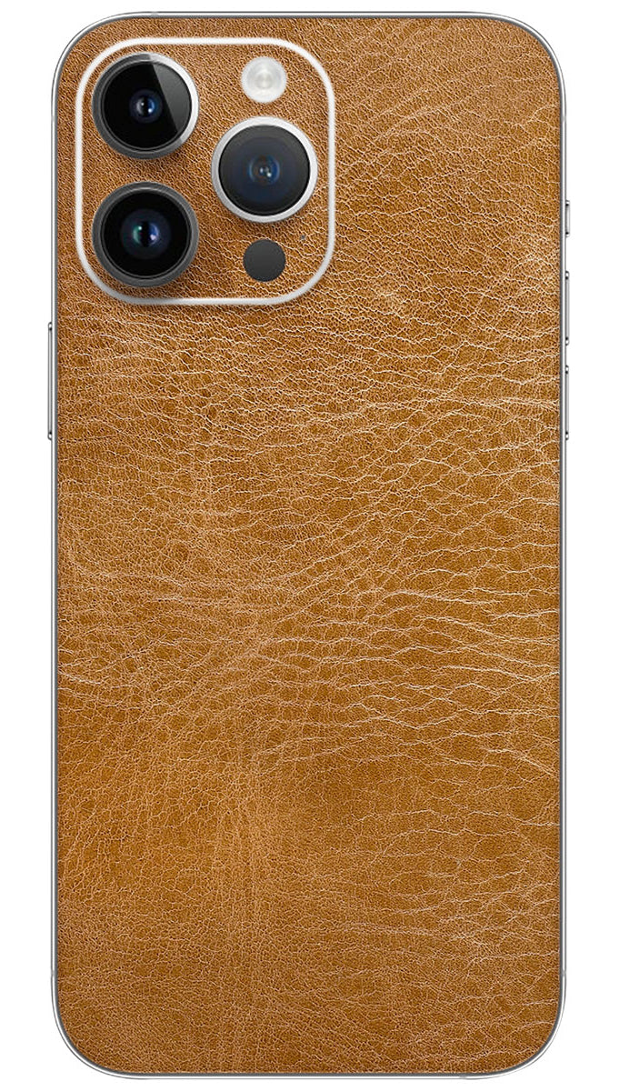 Brown fabric leather pattern Mobile Skin Wrap - PATTL0013