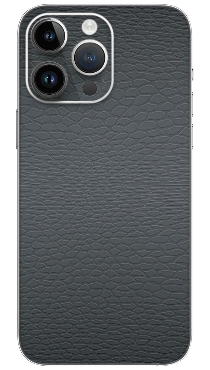 Gray leather texture pattern Mobile Skin Wrap - PATTL0036