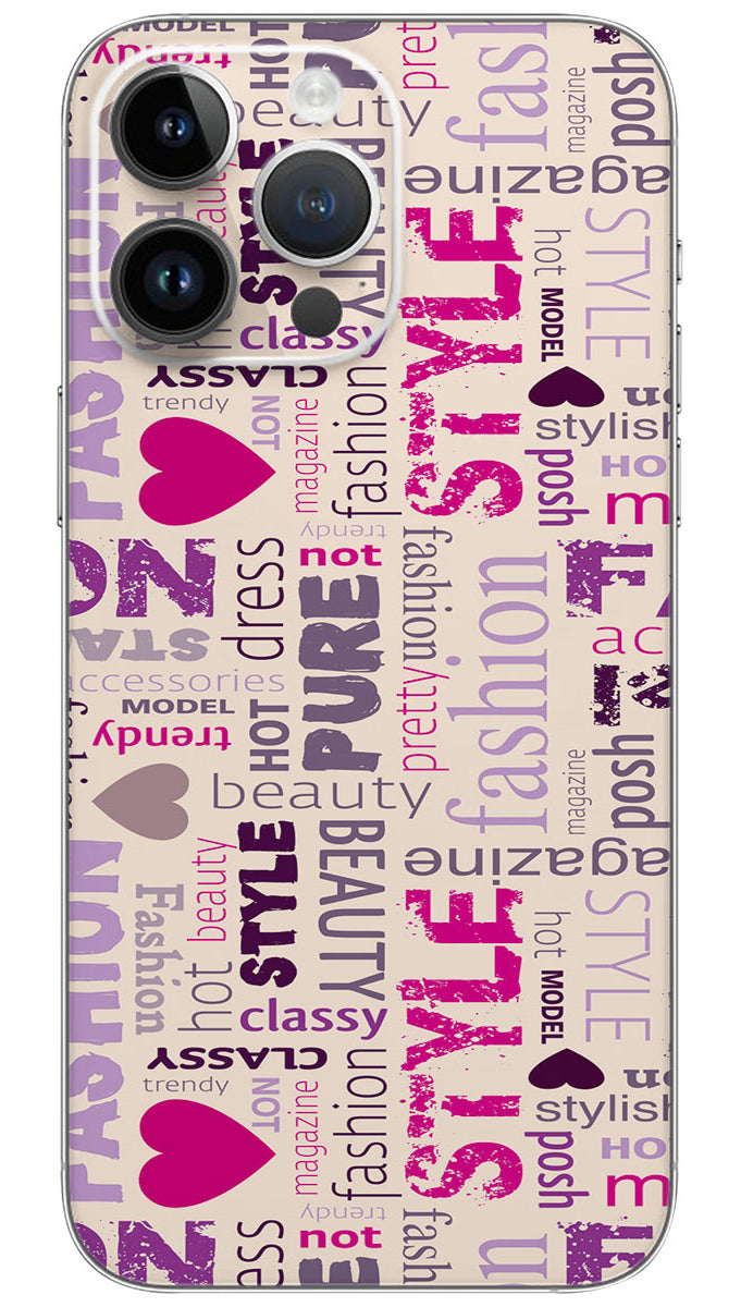 Fashion style design pattern Mobile Skin Wrap - PATTM0013