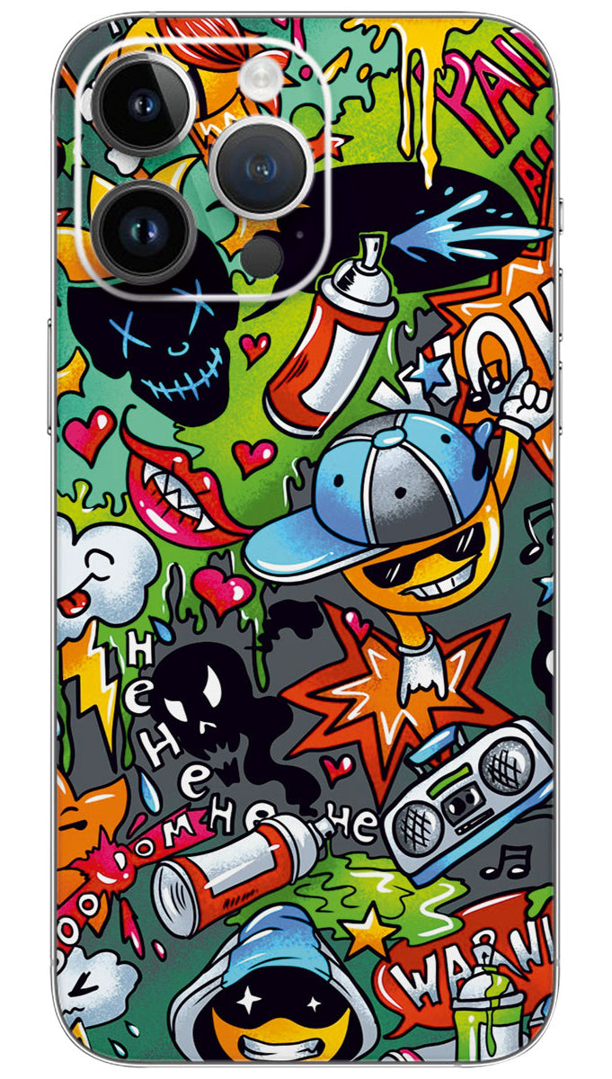 Grafiti wall pattern Mobile Skin Wrap - PATTM0026