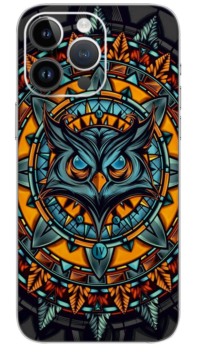 Mighty owl pattern Mobile Skin Wrap - PATTM0028