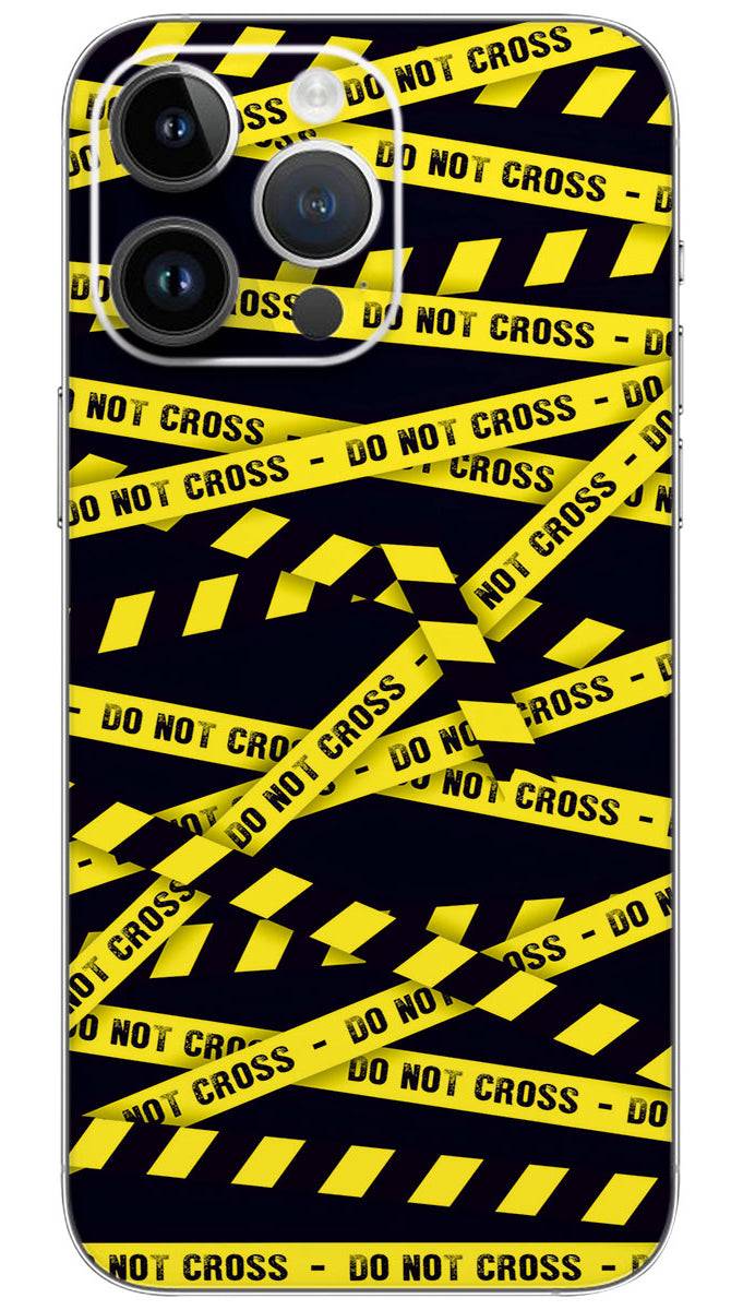 Do Not Cross Mobile Skin Wrap - PATTM0058