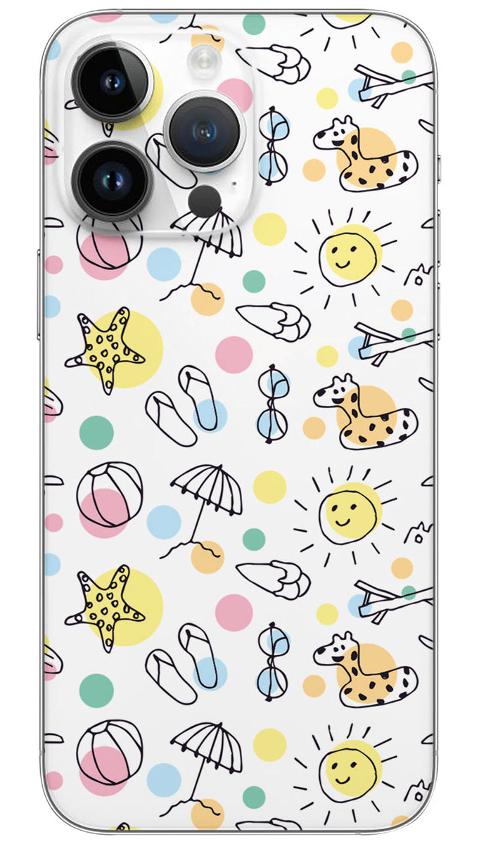 Fun Summer pattern Mobile Skin Wrap - PATTM0068