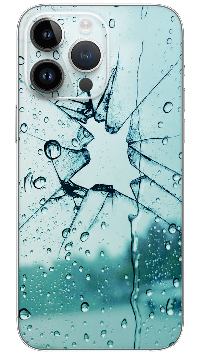 Broken glass drops pattern Mobile Skin Wrap - PATTV0003